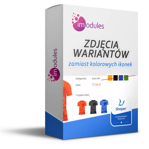 Zdjęcia wariantów zamiast kolorowych ikonek