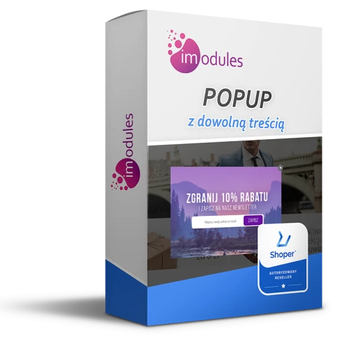 Popup z własną treścią lub grafiką 