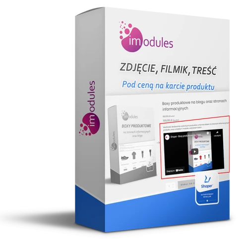 Krótki opis (treść, filmik, grafika) pod ceną produktu