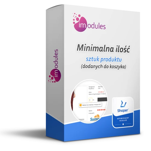 Minimalna ilość sztuk produktu dodanych do koszyka