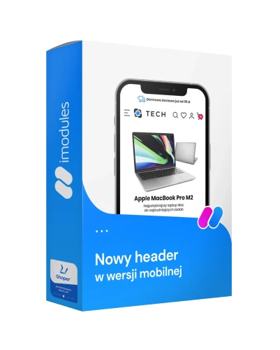 Nowy header w wersji mobilnej