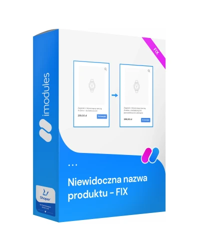 Niewidoczna nazwa produktu - fix