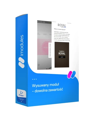 Wysuwany moduł - dowolna zawartość 