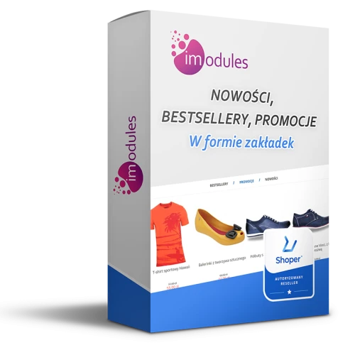 NOWOŚCI, BESTSELLERY I PROMOCJE w formie zakładek