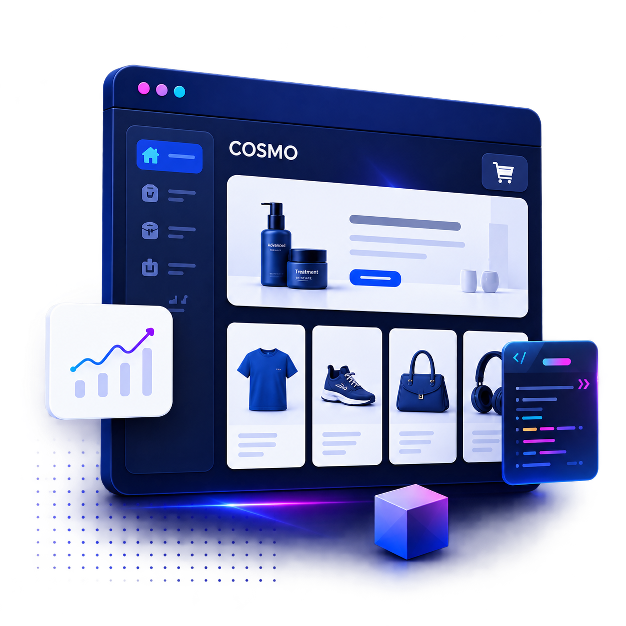 Szablon COSMO Shoper Storefront dla sklepu kosmetycznego i branży beauty